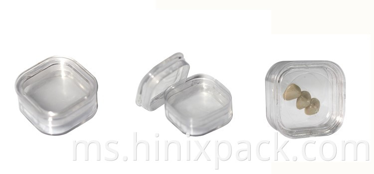 1.5 Inch Plastic Membrane Dental Crown Box Jewelry Box